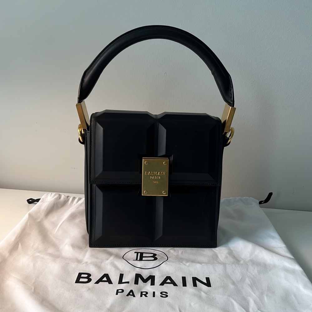 New Balmain’s famous Chocolate bag with strap. Designer bag. Chocolate model. - Picture 2 of 15